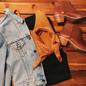 Free People High Rise Skinny Jeans